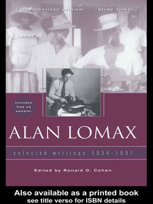 cover image of Alan Lomax